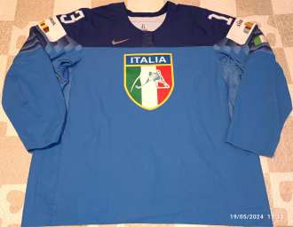 Peter Hochkofler, Team Italy, World Championship 2021 in Riga, Game worn jersey