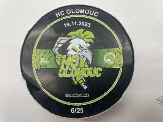 HC Olomouc game used puck (Army game, 6/25), OLO vs VÍT, 19/11/23