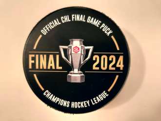 Official CHL Final game puck, Geneva SUI, 20/2/24